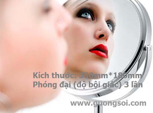 Chị em make up nhanh và chính xác hơn với gương soi cho khách sạn Womi SLK201 vì hình ảnh rõ và sắc nét